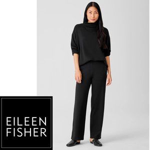 Eileen Fisher Black Wool Knit Pant, Sz. XS